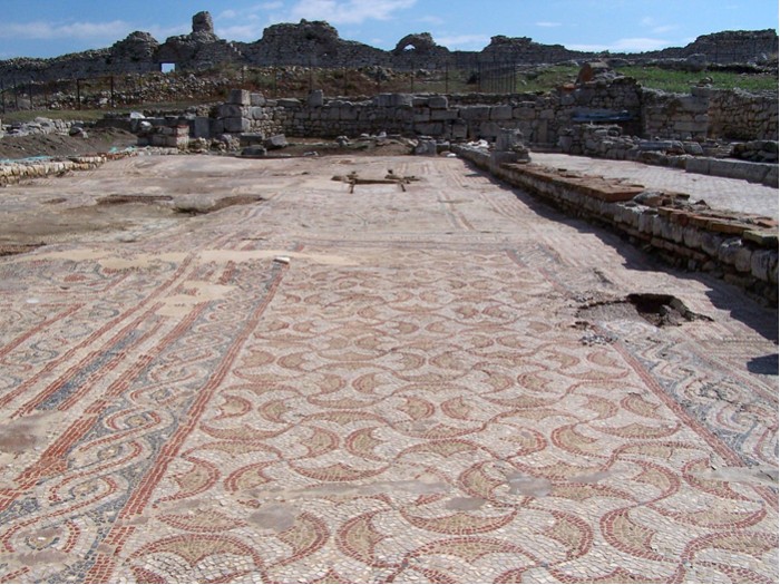 Byllis  Basilika Fu�bodenmosaik