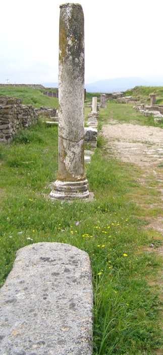 Stobi Stra�e mit S�ulen